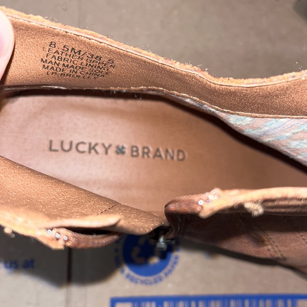 Women’s Lucky Brand Brown Shoes - Picture 8 of 9